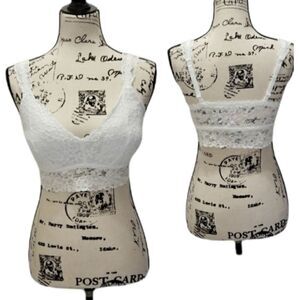 NWOT white lace bralette